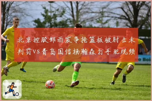 北京控股邹雨宸争抢篮板被肘击未判罚vs青岛国信杨瀚森打手犯规频吹，内线防守尺度不一
